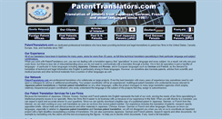Desktop Screenshot of patenttranslators.com